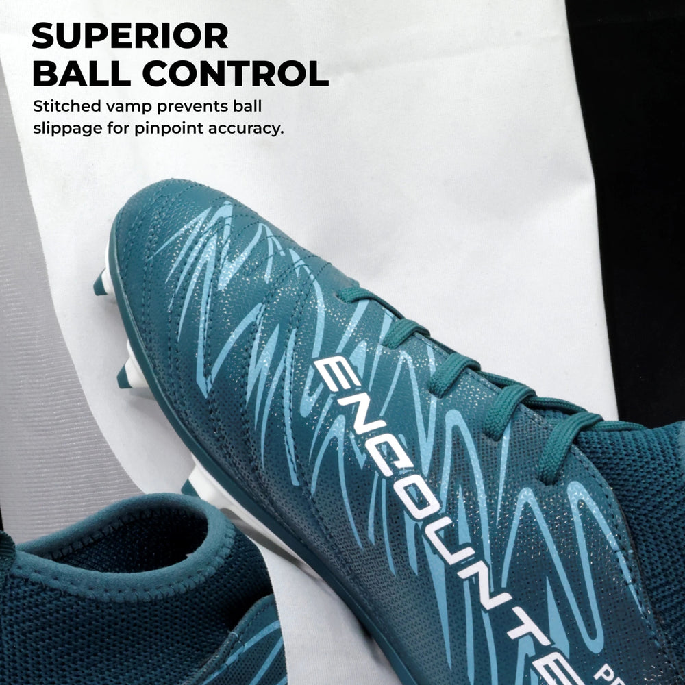 NIVIA Encounter Pro 11 Football Shoes | Lightweight TPU Football Studs with Dynamic Ankle Collar & Precision Ball Control - Best Price online Prokicksports.com