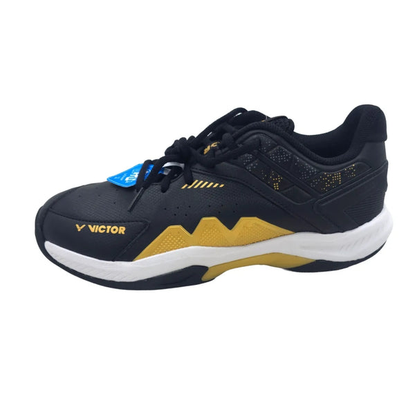 Victor P8500TD-IN-CX Badminton Shoes Black/Gold | Premium Indoor Court Support with ENERGYMAX Cushioning | Professional Performance