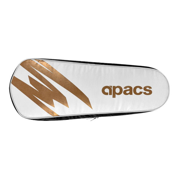 Apacs BT Series Badminton Kitbag | White/Gold/Black | Premium Kit Bag for Rackets Durable, Lightweight & Stylish