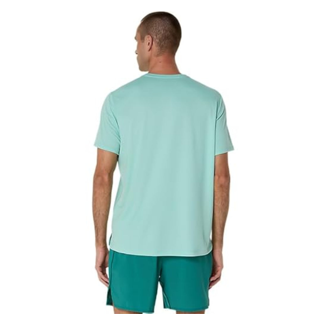 ASICS Silver SS Top Men T-Shirt Roundneck | Lightweight Breathable Tee for Training & Everyday Wear - Best Price online Prokicksports.com