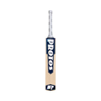 Protos Tempest English Willow Cricket Bat | Grade 4B Willow, Large Edges, Big Sweet Spot, Singapore Cane Round Handle, Silver Grip, Power Hitting