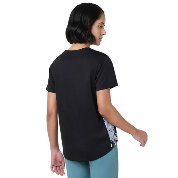 ASICS High Low AOP SS Top for Women | Round Neck Sports T-Shirt