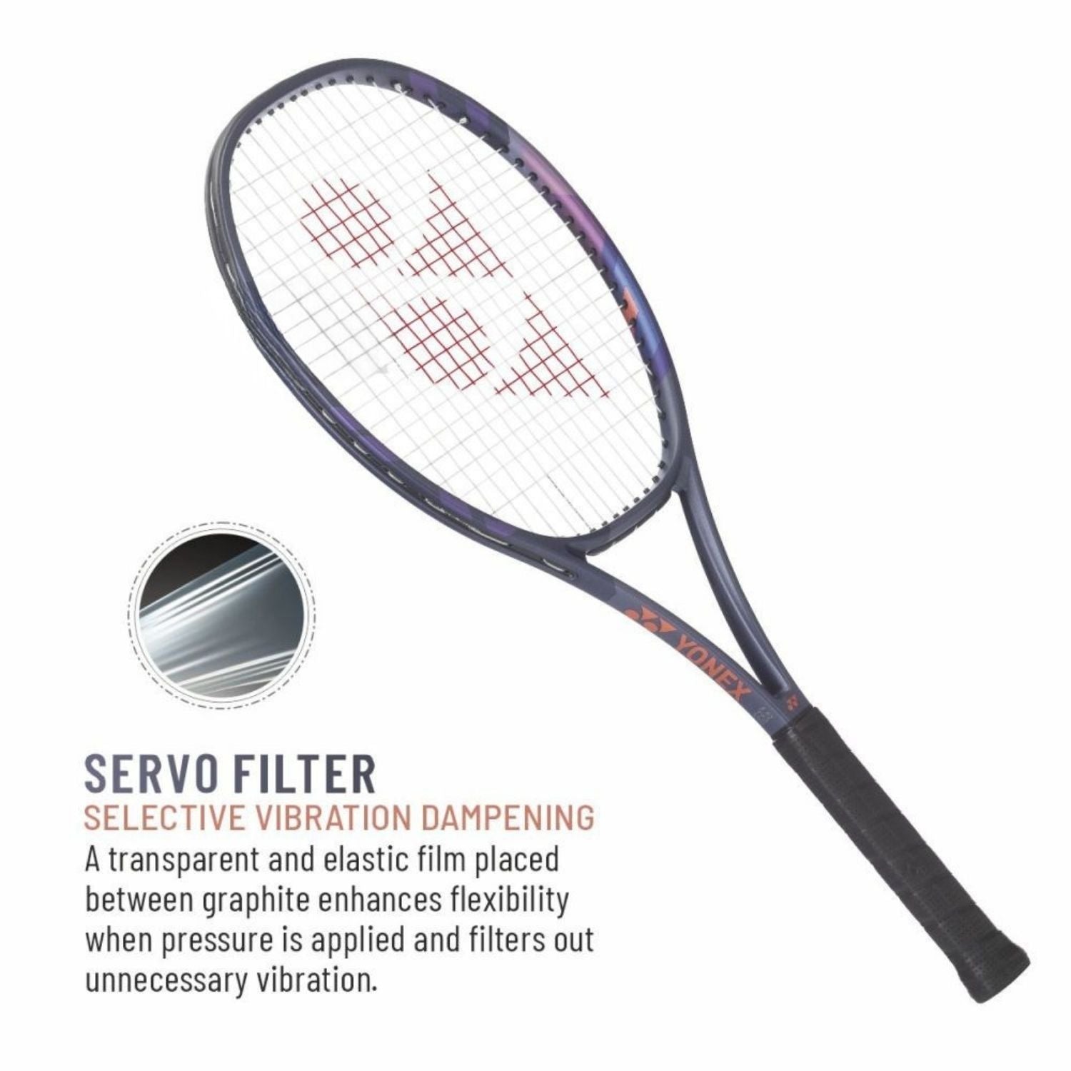 Yonex Percept 97L Unstrung Tennis Racquet – 97 sq.in, 290g, FLEXCON System, 2G-Namd Flex Force, Servo Filter, Advanced Control (Midnight Navy) - Best Price online Prokicksports.com