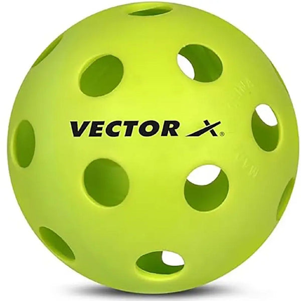 Vector X One Piece Construction Pickleballs | Seamless Durability | Outdoor/Indoor Use | Assorted Colors | Pack of 6