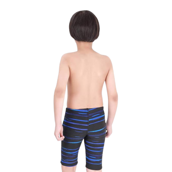 TYR Kids Boys Lumen Swimming Jammer – Blue/Black | Durable Training Jammer with Chlorine Resistance & Compression Fit