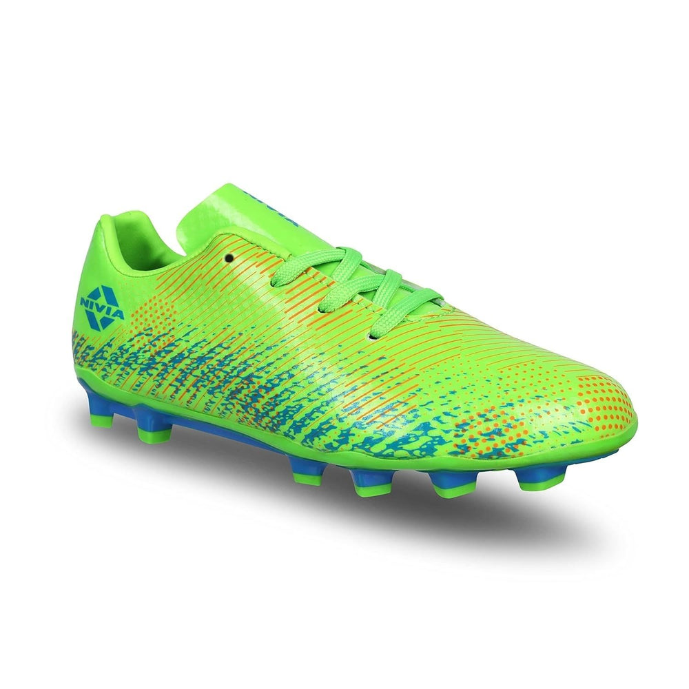 NIVIA Encounter 9.0 Kids Football Shoes – Synthetic Upper, Rubber Stud Sole, EVA Insole | Lightweight Comfort, Grip & Stability for Young Players