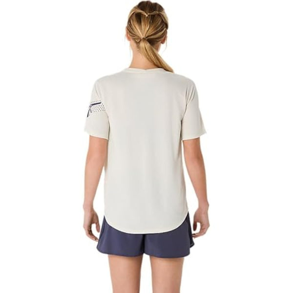 ASICS ICON SS TOP for Women | Lightweight Quick-Dry Polyester T-Shirt with Breathable Fabric & Reflective Details for Running and Training