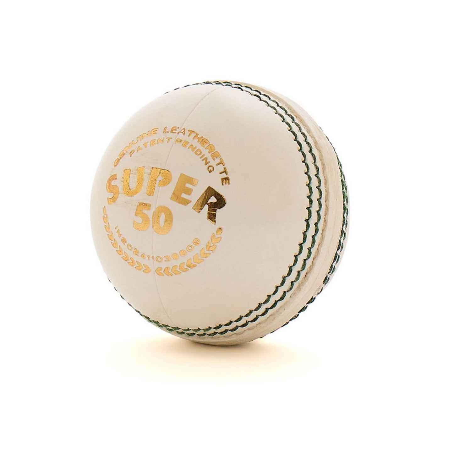 SG Super 50 Cricket Leather Ball, White – Adult, Alum‑Tanned Leather, 2‑Piece Construction, Waterproof Practice & Limited‑Overs Match Ball - Best Price online Prokicksports.com