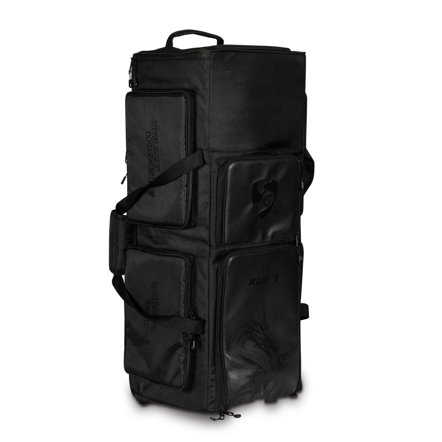 SG KLR Trunk Wheelie Cricket Kit Bag Large | Trolley Style Cricket Gear Bag with Wheels & Pull Handle | Heavy Duty Travel Kit Bag – Black - Best Price online Prokicksports.com