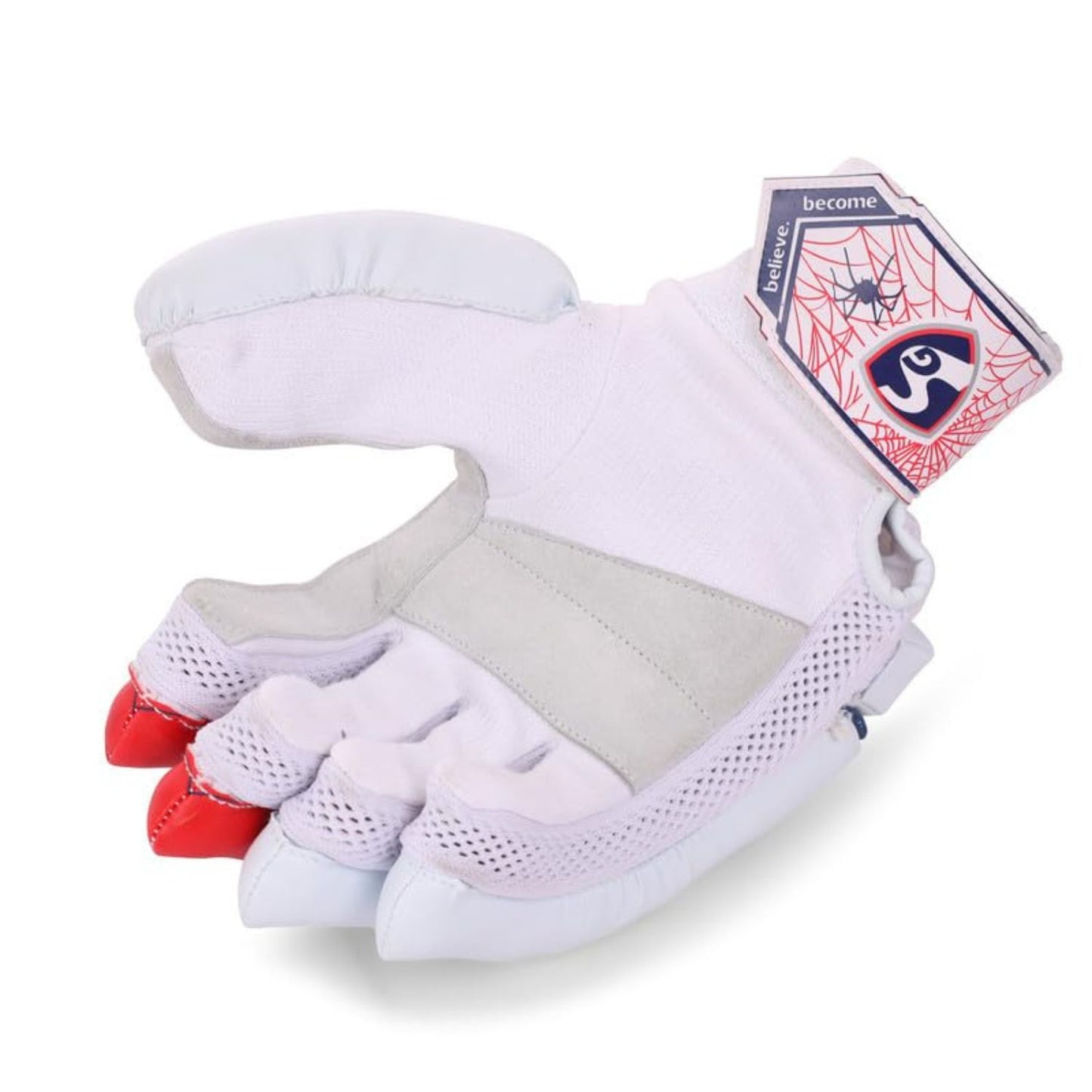 SG RP Club Batting Gloves (Left Hand) | Premium PU Leather Palms | Reinforced Finger Protection | Breathable Mesh Back - Best Price online Prokicksports.com