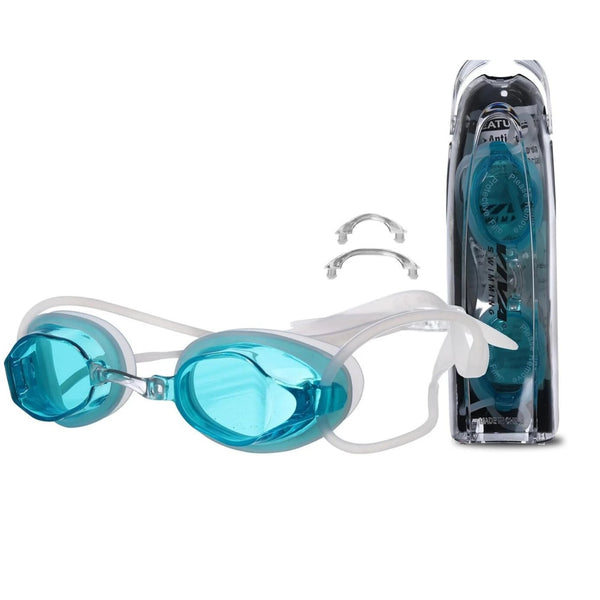 Viva Cross Swimming Goggle – White | Two-Piece Design with Anti-Fog Lens & Secure Double Strap Fit