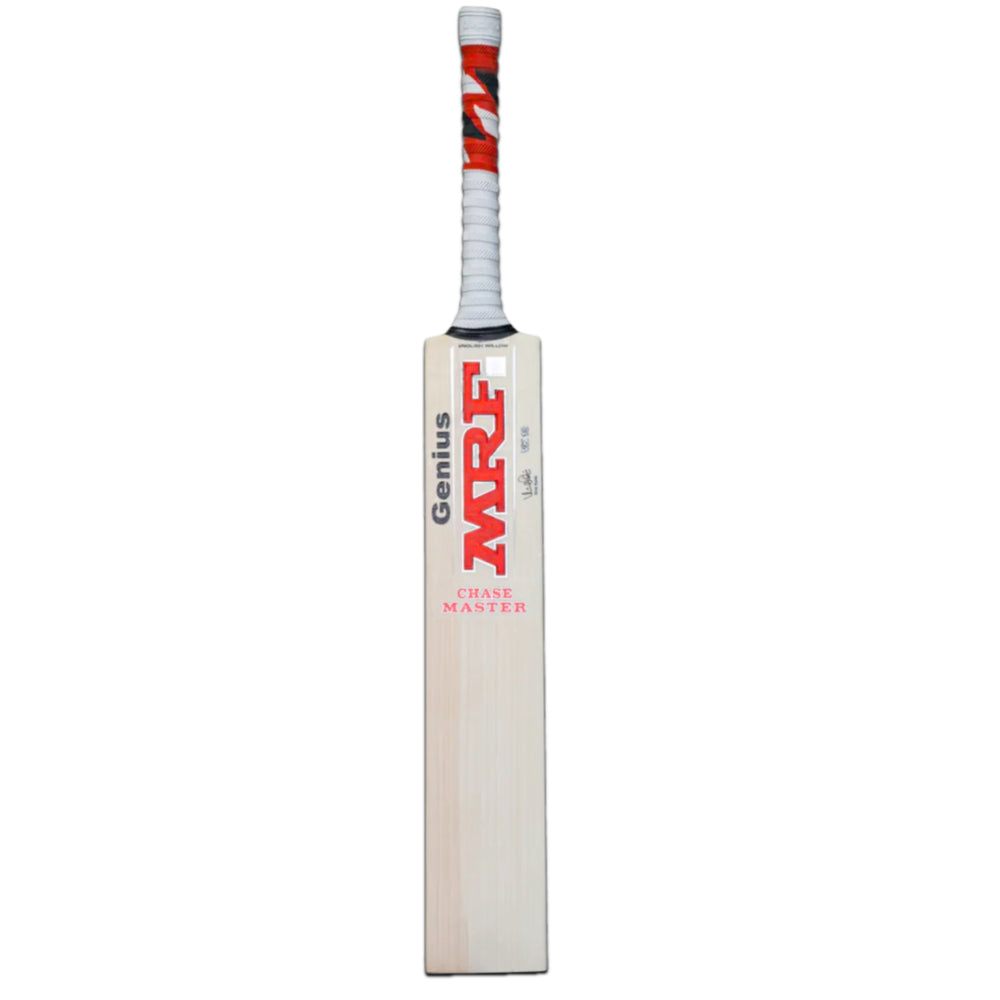 MRF Genius Chase Master English Willow Cricket Bat, Size 6 | Premium Grade Willow with Thick Edges & Junior Power Performance - Best Price online Prokicksports.com
