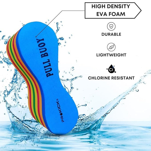 Prokick Pull Buoy, Adult (Multicolor - 1 Pc)