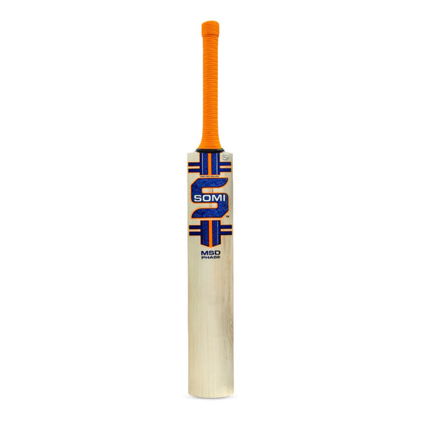 Somi MSD Phase English Willow Cricket Bat – SH | Grade B Willow with Thick Edges, Mid-Low Sweet Spot & Sarawak Cane Handle for Power & Control