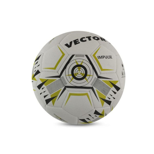 Vector X Impulse Thermo Fusion Football – Size 5 | Seamless Thermo Bonded Football for Training & Matches (White/Green)