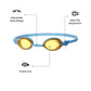 Speedo Jet Swimming Goggles – Adult/Junior | Anti-Fog UV Protection Lenses with Adjustable Nose Bridge, Single Strap Fit & Clear Vision for Swim Training - Best Price online Prokicksports.com