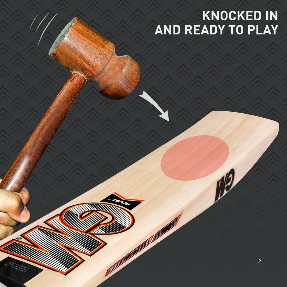 GM Rival 707 English Willow Cricket Bat – SH (Short Handle), Premium Lightweight Bat for Power & Precision - Best Price online Prokicksports.com