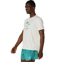 ASICS Fujitrail Logo SS Top Men T-Shirt Roundneck | Breathable Trail & Training Tee for Active Wear - Best Price online Prokicksports.com