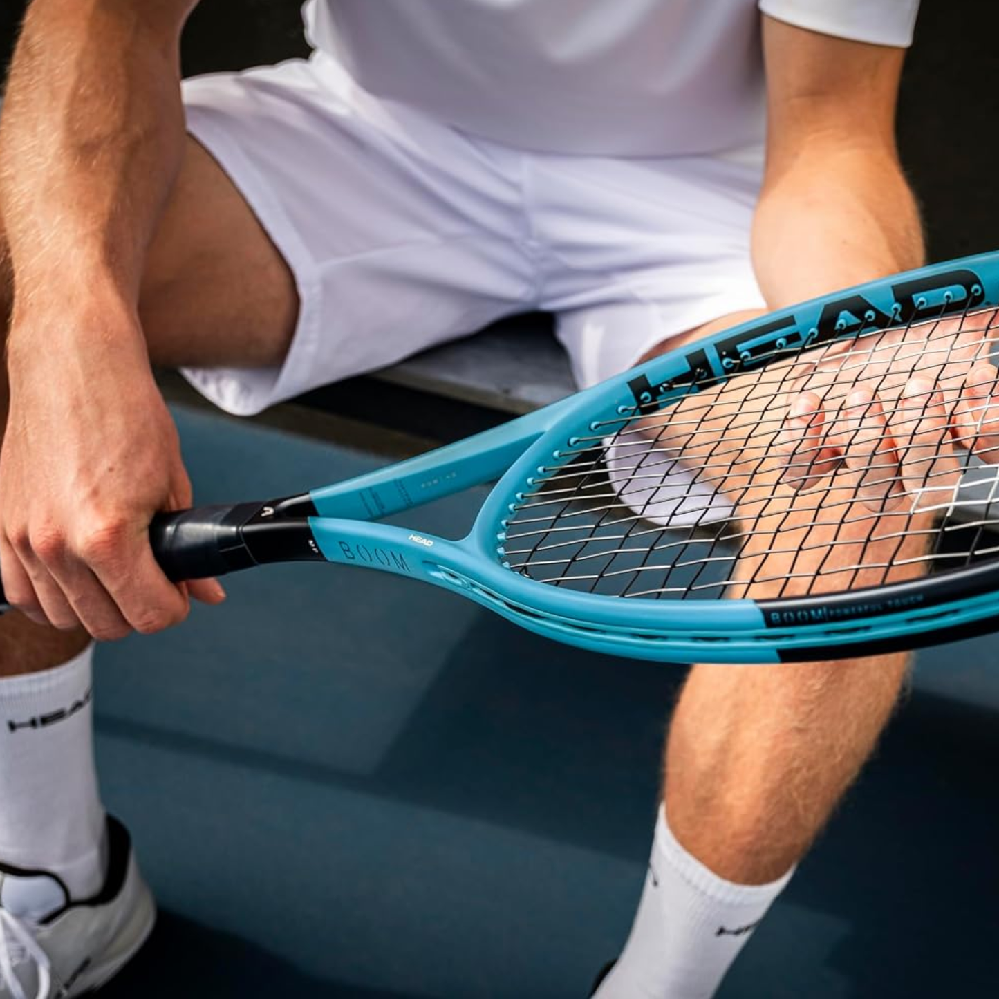 HEAD Boom MP 2026 Tennis Racquet (295g / 10.4 oz) | Pre-Strung Mid-Tension with Head Velocity 16G String