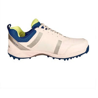 SG Club 4.0 Rubber Spikes Cricket Shoes Rubber – White/Royal Blue/Lime | Durable Grip with Comfort Support for Turf & Hard Ground - Best Price online Prokicksports.com