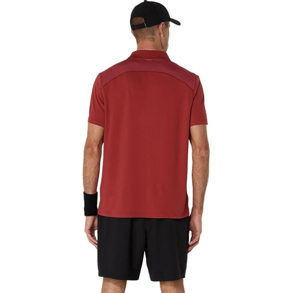 ASICS Court Polo Men T-Shirt Roundneck | Breathable & Stylish Sports Polo Tee