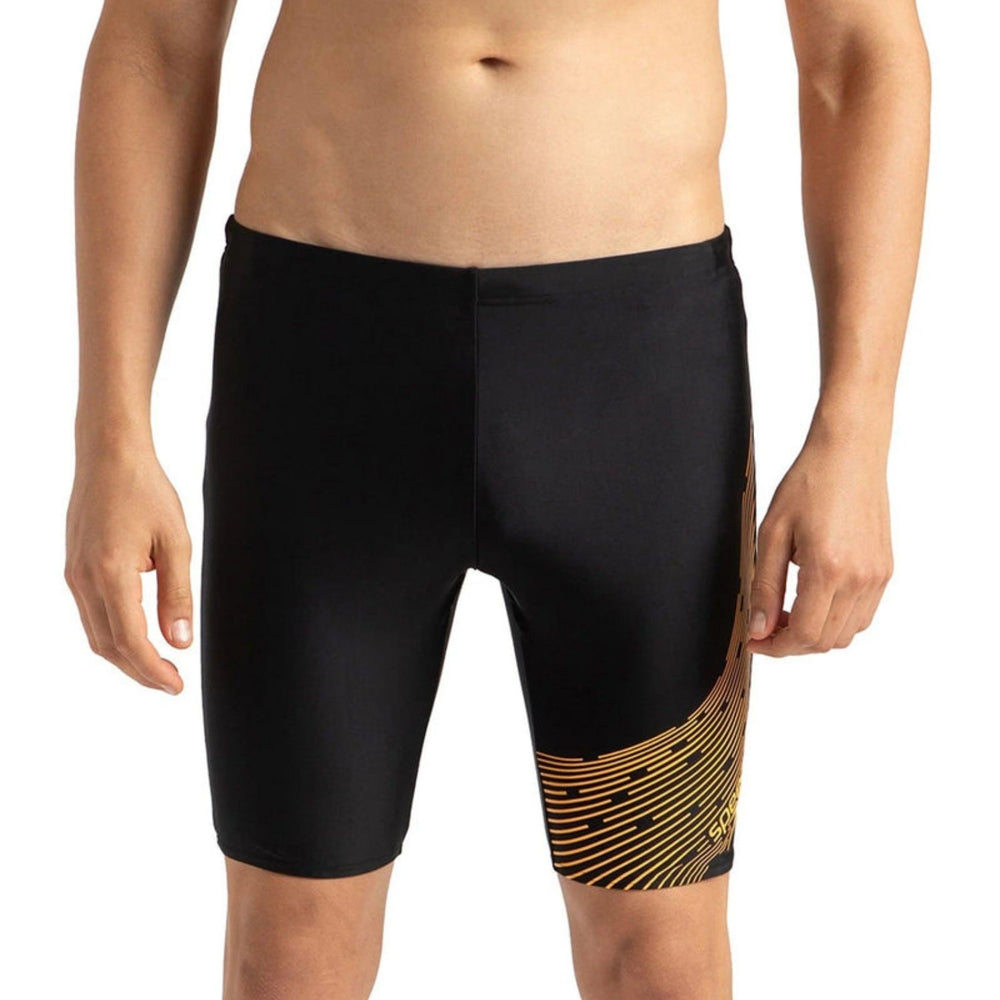 Speedo AM Medley Logo Jammer Men’s Swimwear – Performance Training Swim Jammer with Stretch Fabric, Quick Dry & Chlorine Resistant Design