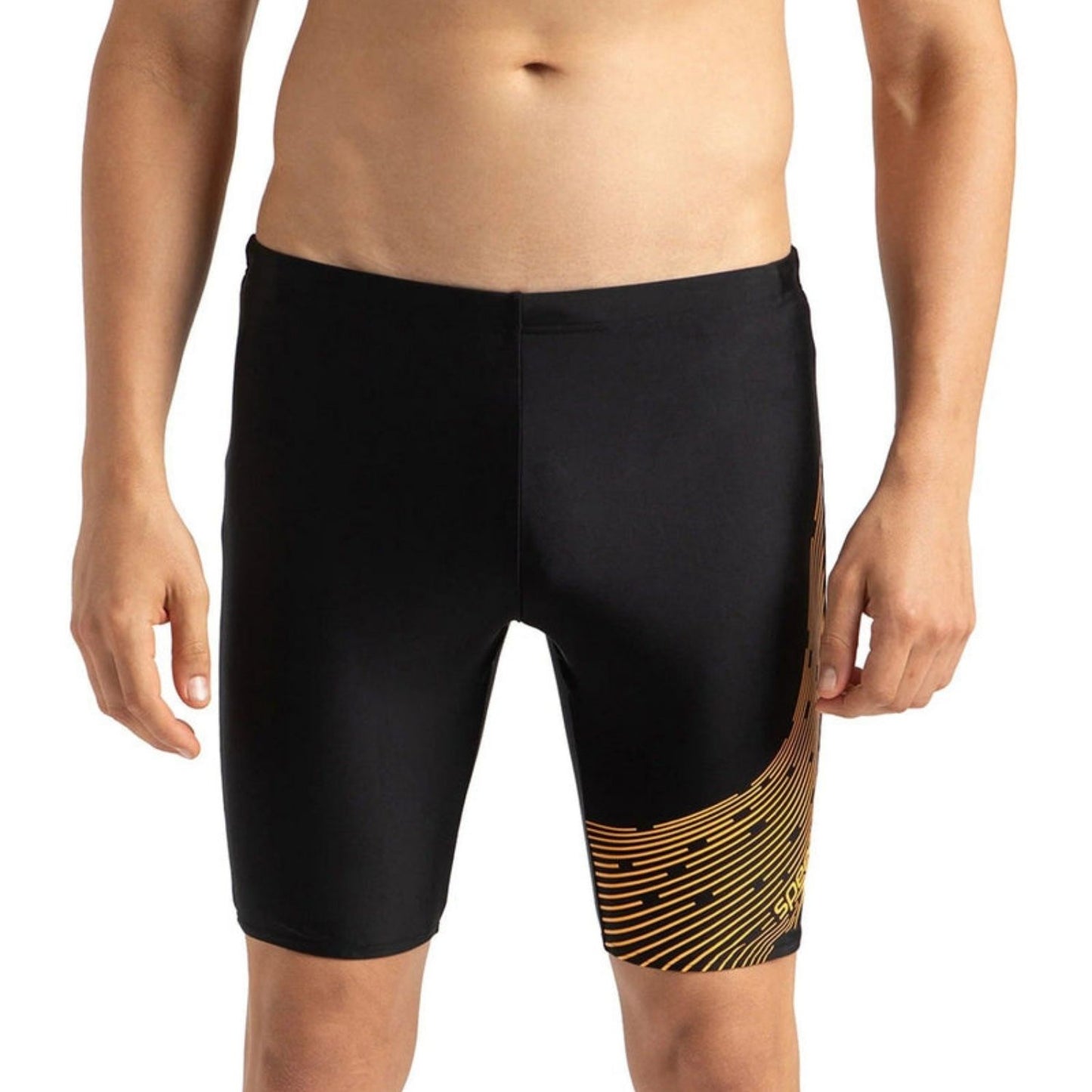 Speedo AM Medley Logo Jammer Men’s Swimwear – Performance Training Swim Jammer with Stretch Fabric, Quick Dry & Chlorine Resistant Design - Best Price online Prokicksports.com