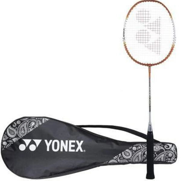 Yonex ZR 100 Light Aluminum Badminton Racquet Strung G4 Orange | Lightweight Beginner Racquet