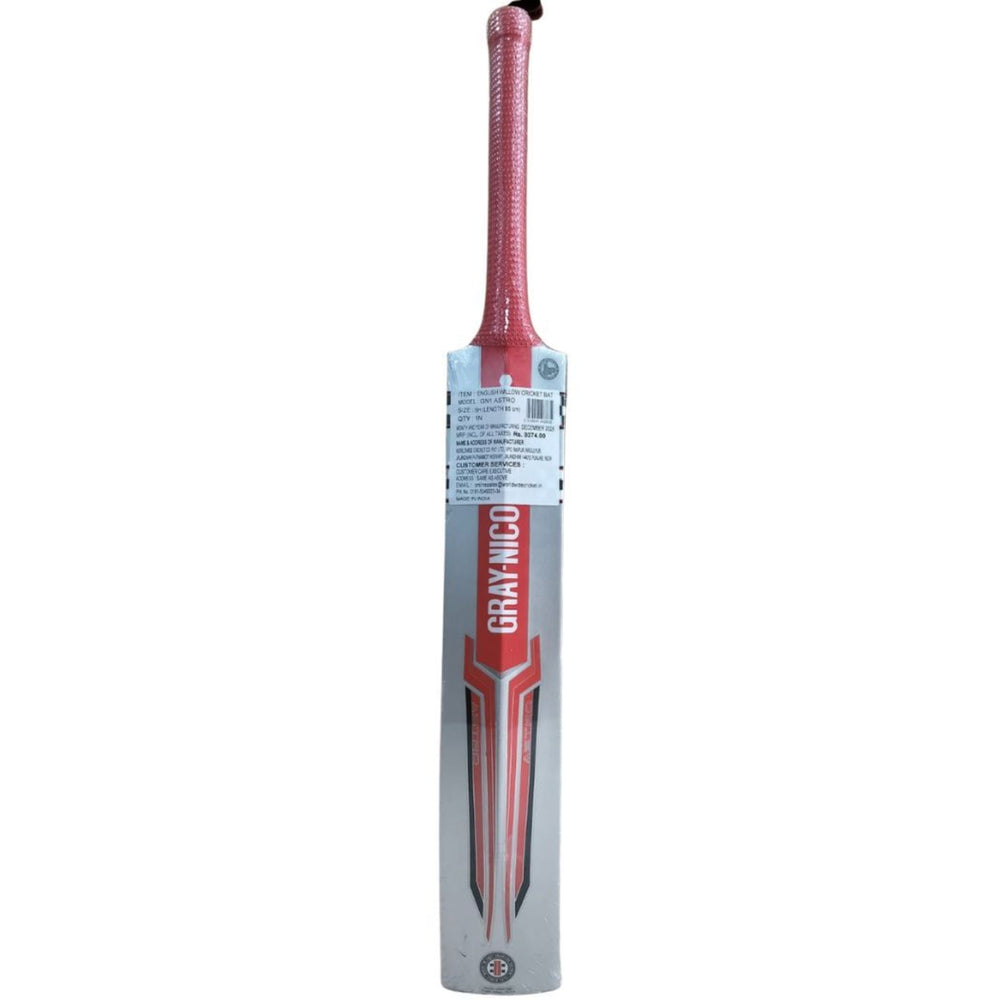 Gray Nicolls GN1 Astro English Willow Cricket Bat Harrow | Grade 5 English Willow Cricket Bat with Mid-Low Sweet Spot - Best Price online Prokicksports.com