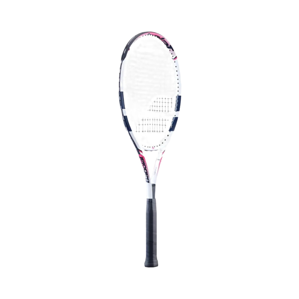 Babolat Feather Strung Tennis Racquet (Grip 2: 4 1/8) - 260g, White/Pink/Blue – Lightweight Control & Power (16x19) - Best Price online Prokicksports.com