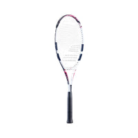 Babolat Feather Strung Tennis Racquet (Grip 2: 4 1/8) - 260g, White/Pink/Blue – Lightweight Control & Power (16x19) - Best Price online Prokicksports.com