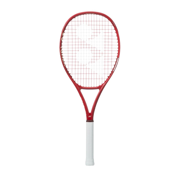 Yonex VCore Alpha L Strung Tennis Racquet, Ruby Red - 260 Grams | Lightweight Spin Racquet with Isometric Head & Easy Swing