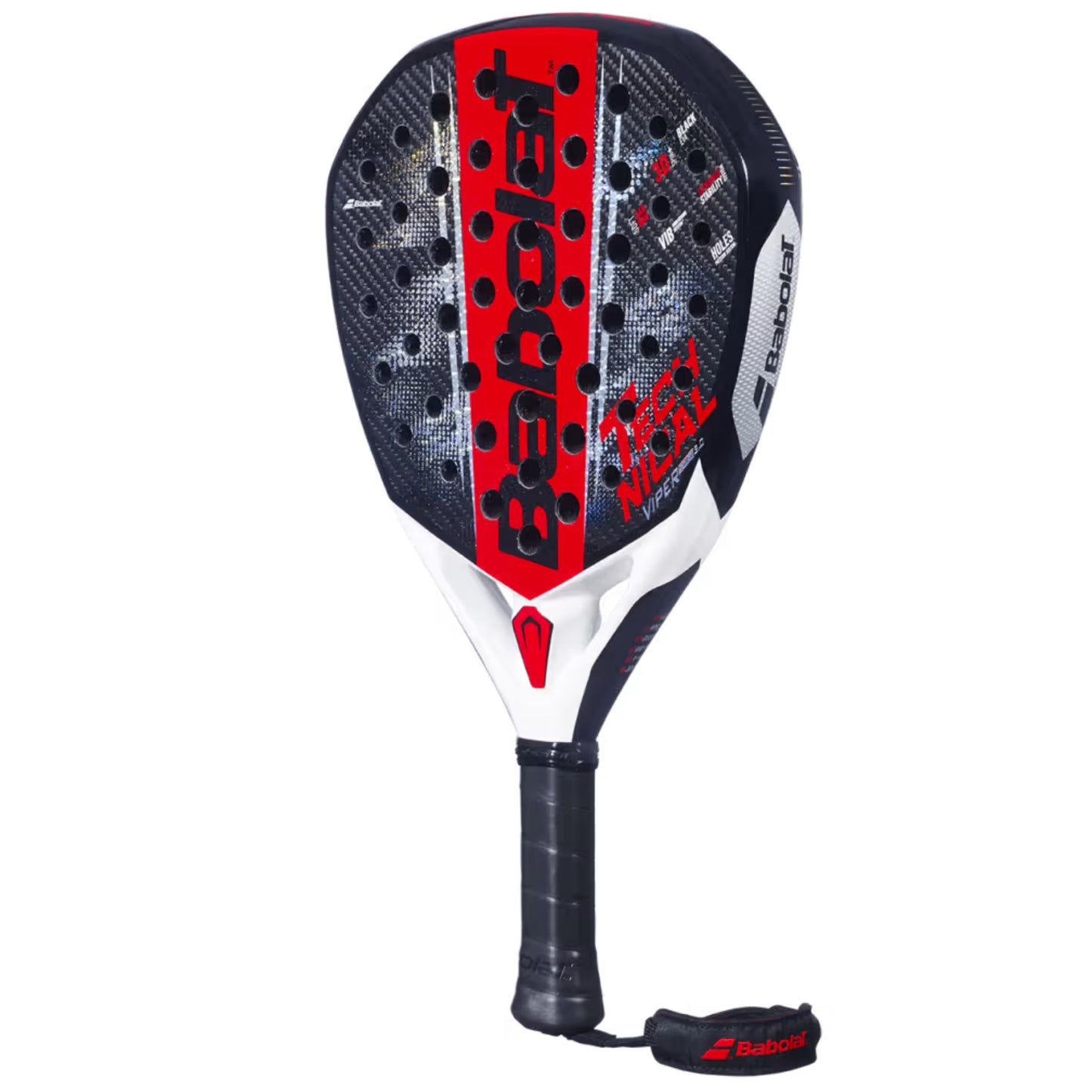Babolat Technical Viper Soft 3.0 Padel Racquet | Soft Carbon Diamond Paddle with Black EVA Core, 3D Spin+ & Dynamic Stability System
