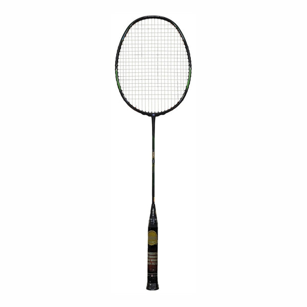 Apacs Honor Pro Unstrung Badminton Racquet (Grey, 4U G1, 84g) features head-heavy balance, 38lbs tension, and Compact Power Quad Voltaic frame for pro smashes.