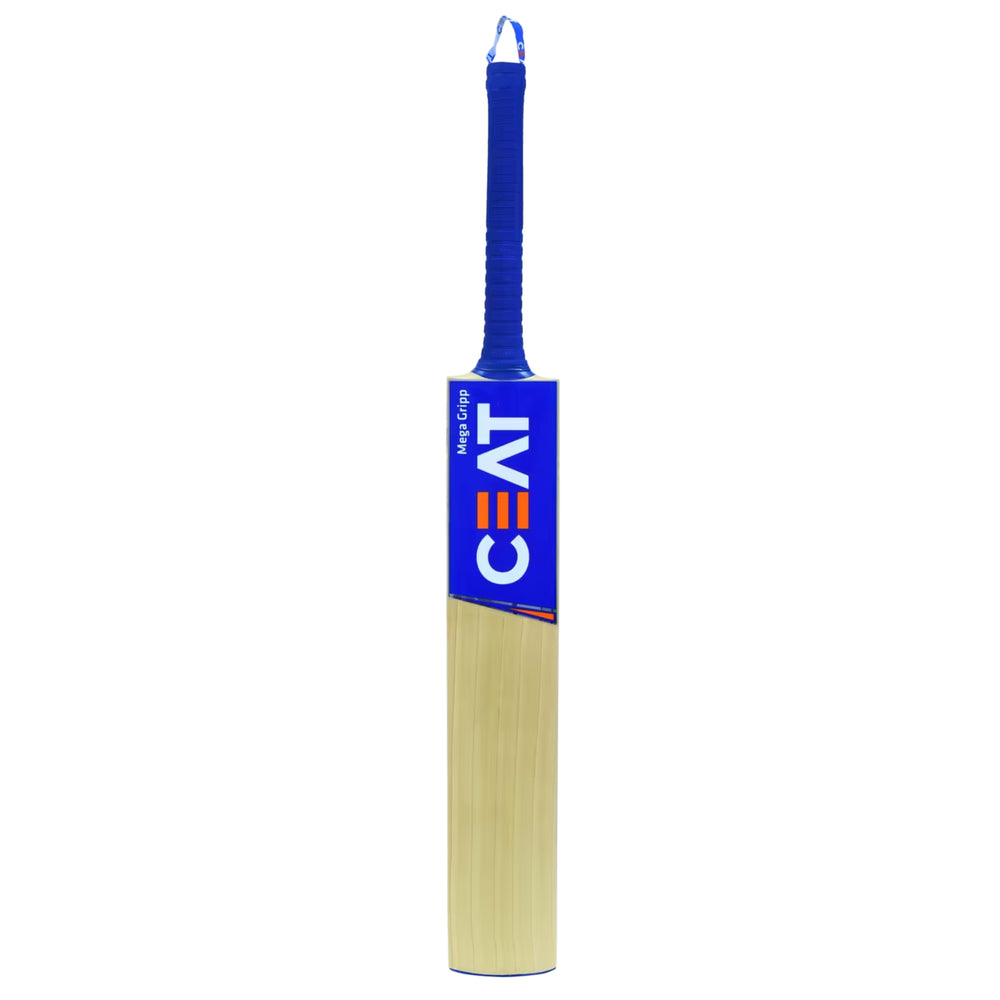 CEAT Mega Gripp English Willow Cricket Bat, Short Handle | Grade 4A Willow with Thick Edges & Superior Grip Control - Best Price online Prokicksports.com