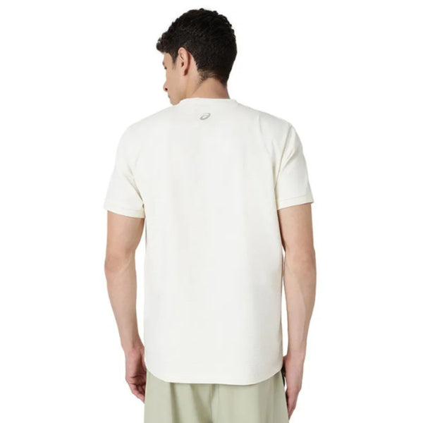 ASICS Rib Panel SS Top for Men | Round Neck Sports T-Shirt