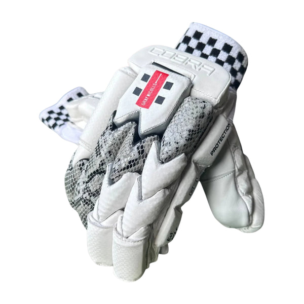 Gray Nicolls Cobra Batting Gloves – Adult Right Hand | Lightweight Power Gloves with Premium Leather Palm & Flexi-Finger Protection