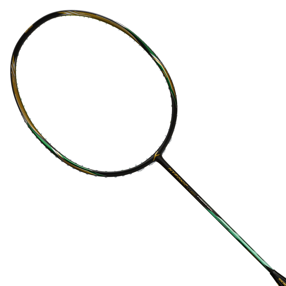 HUNDRED Hyfonic Lazer Unstrung Badminton Racquet | Dual Aerodynamic Frame with Carbon Fibre Build | Precision Control Series - Best Price online Prokicksports.com
