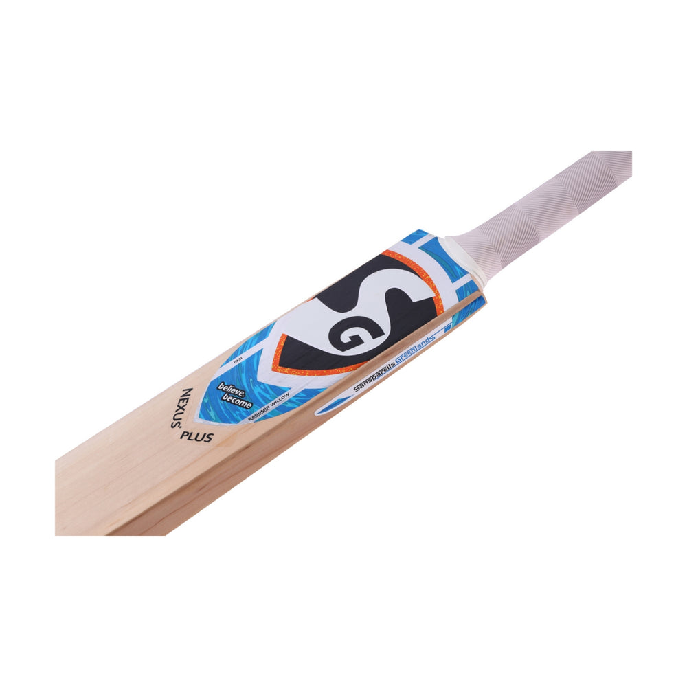 SG Nexus Plus Kashmir Willow Cricket Bat for Leather Ball Play – Full-Size Lightweight Bat for Beginners, Youth, Training & Club Matches (Copy) - Best Price online Prokicksports.com