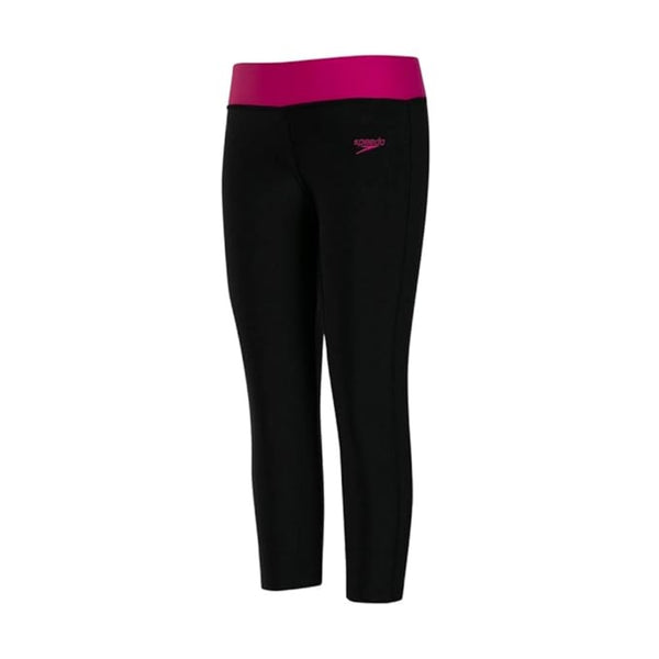 Speedo Solid Swim Capri (Swimming – Girls Bottoms) | Stretchable Capri with Chlorine Resistance & Comfortable Fit