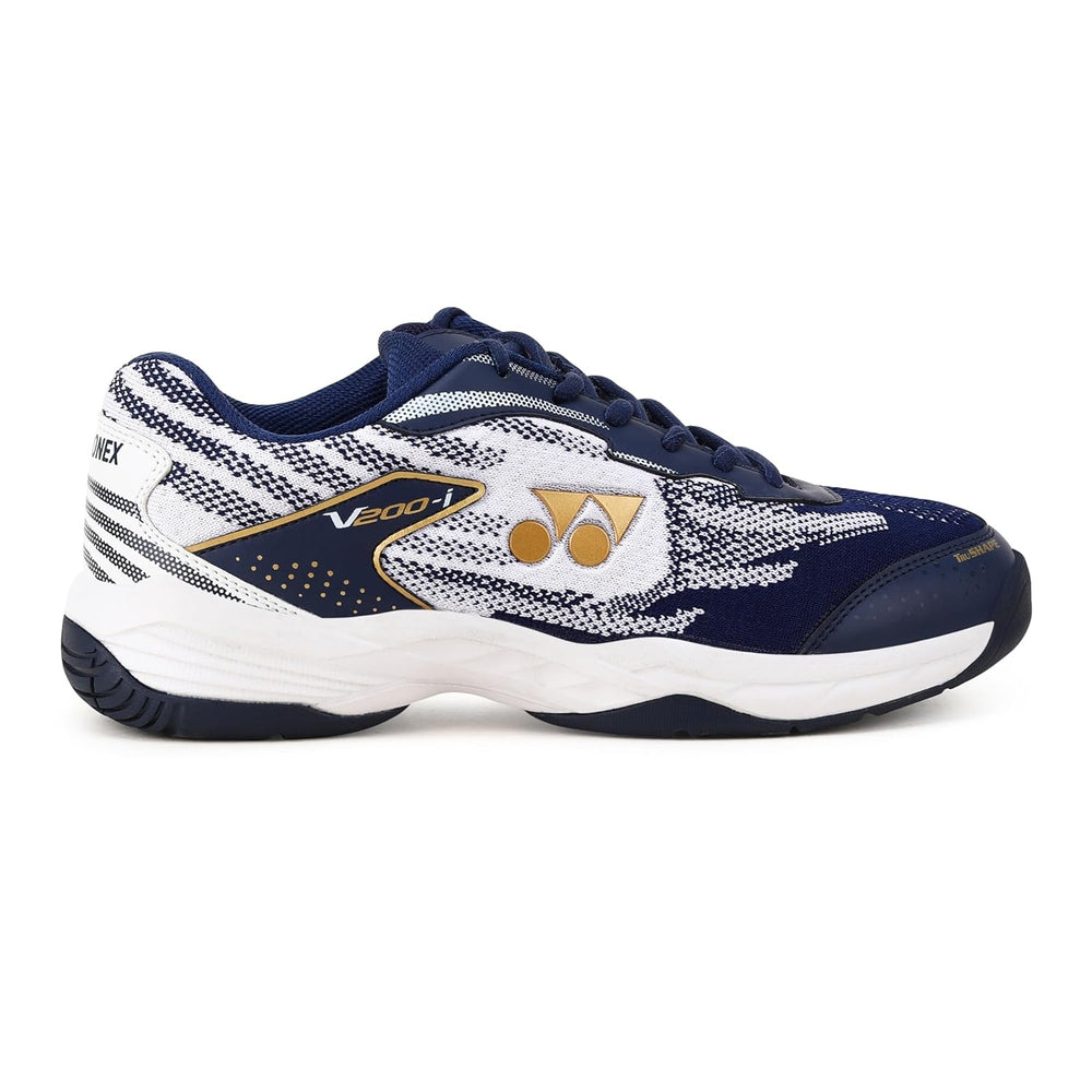 Yonex V200-i Men's Badminton Shoes – Tru Cushion, Tru Shape, Non-Marking Sole, Radial Blade Grip, Lightweight Sports Footwear