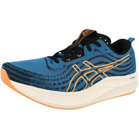 ASICS EVORIDE SPEED Running Shoes for Men | Lightweight & Energy-Return | GUIDESOLE Technology | Breathable Mesh | Island Blue/Orange Pop - Best Price online Prokicksports.com