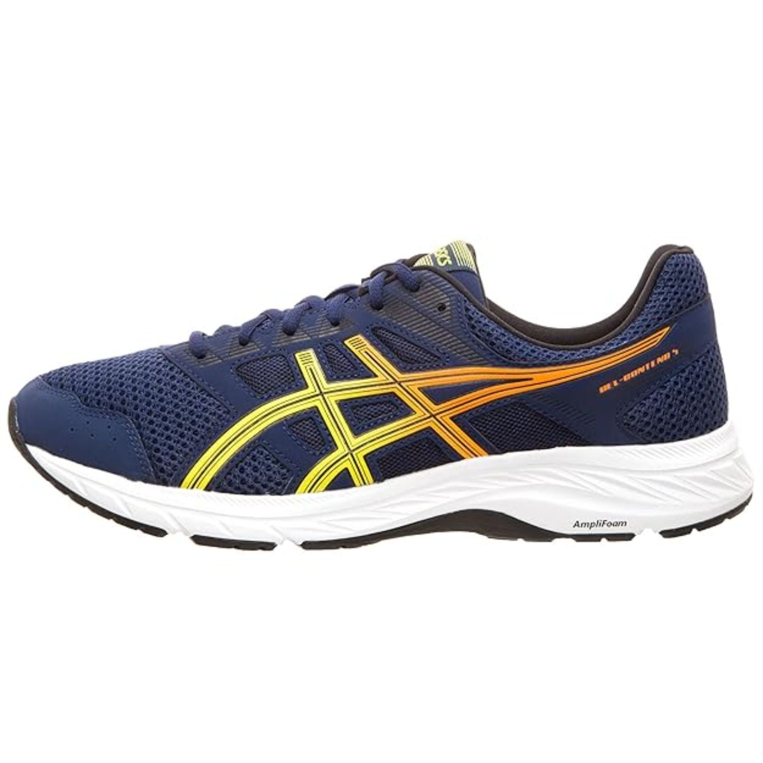 ASICS GEL-CONTEND 5 Running Shoes for Men – Blue Expanse/Sour Yuzu - Best Price online Prokicksports.com