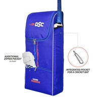 DSC Young Warrior Cricket Kit Bag – Royal Blue, Lightweight Junior Cricket Gear Bag with Spacious Storage & Durable Design - Best Price online Prokicksports.com