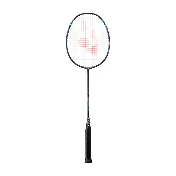 Yonex Nanoflare 002 Clear Strung Badminton Racquet – 4U4 (Black/Blue) | Head-Light Speed with Flexible Shaft & ISOMETRIC Frame
