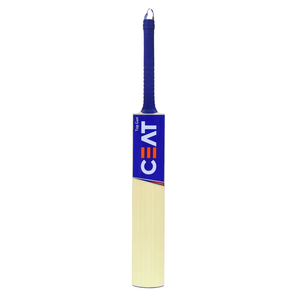 CEAT Top Gun English Willow Cricket Bat - SH | Premium Grade Willow with Thick Edges, Mid Sweet Spot & Professional Power - Best Price online Prokicksports.com