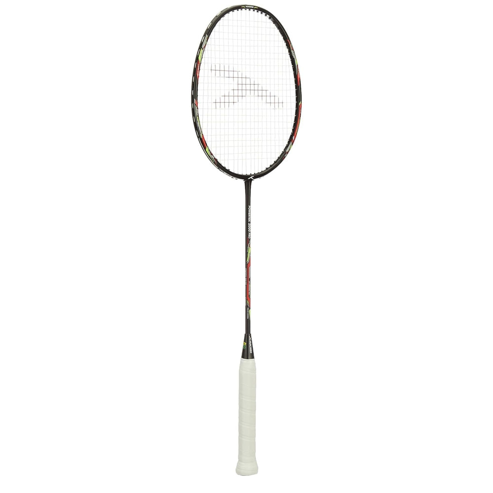 HUNDRED Powertek 2000 Pro Strung Badminton Racquet – Black | Head-Heavy Power Racquet with Carbon Graphite Shaft & Curve² Frame - Best Price online Prokicksports.com