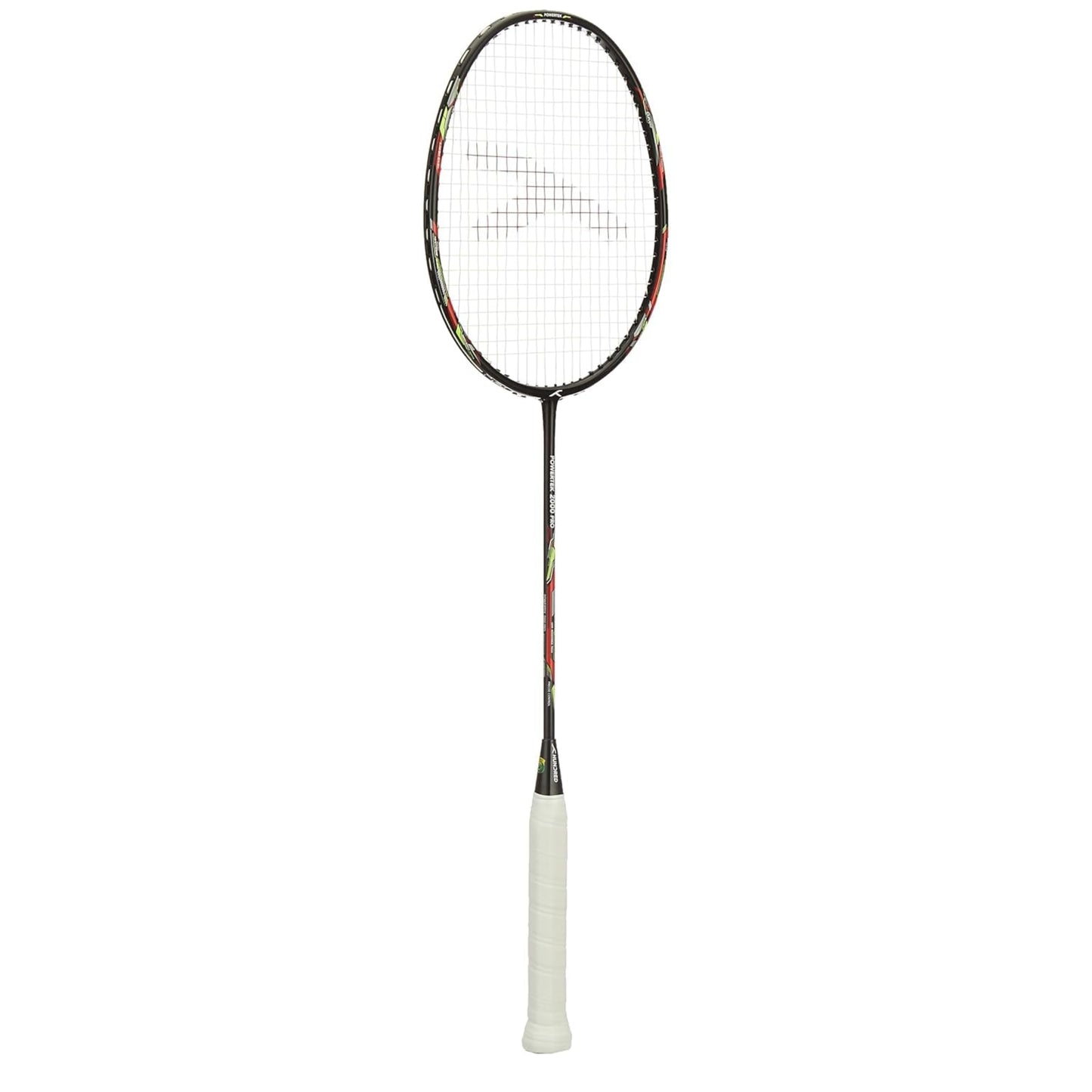 HUNDRED Powertek 2000 Pro Strung Badminton Racquet – Black | Head-Heavy Power Racquet with Carbon Graphite Shaft & Curve² Frame - Best Price online Prokicksports.com