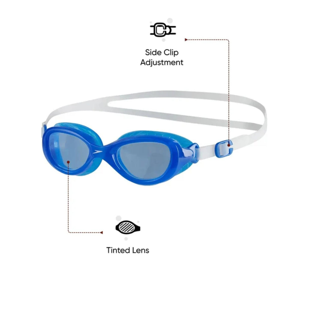 Speedo Futura Classic Swimming Goggles – Adult/Junior | Anti-Fog UV Protection Lenses with Soft Seal, Flexible One-Piece Frame & Adjustable Strap for Comfortable Swim Training - Best Price online Prokicksports.com