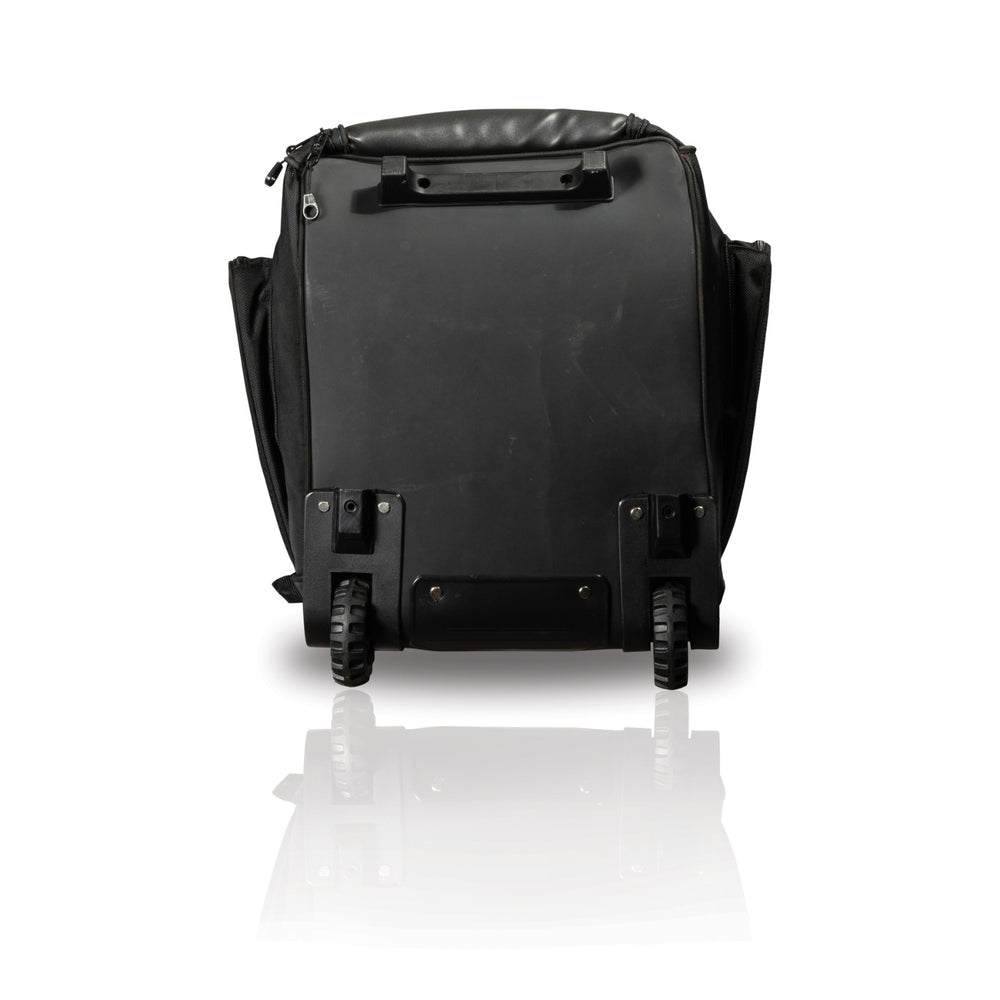 SG KLR Wheelie Duffle Cricket Kit Bag Large | Rolling Cricket Gear Bag with Wheels & Pull Handle | Spacious Sports Kit Bag – Black - Best Price online Prokicksports.com